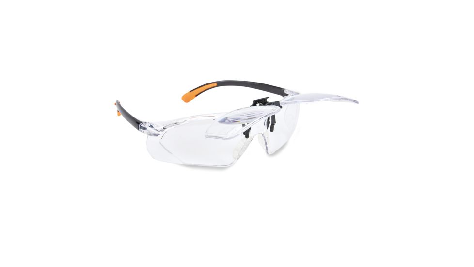 Carson Magnifying Safety Glasses Scratch-Resistant Poly Carbonate Lenses, Clear, 2.5 diopter vm-20