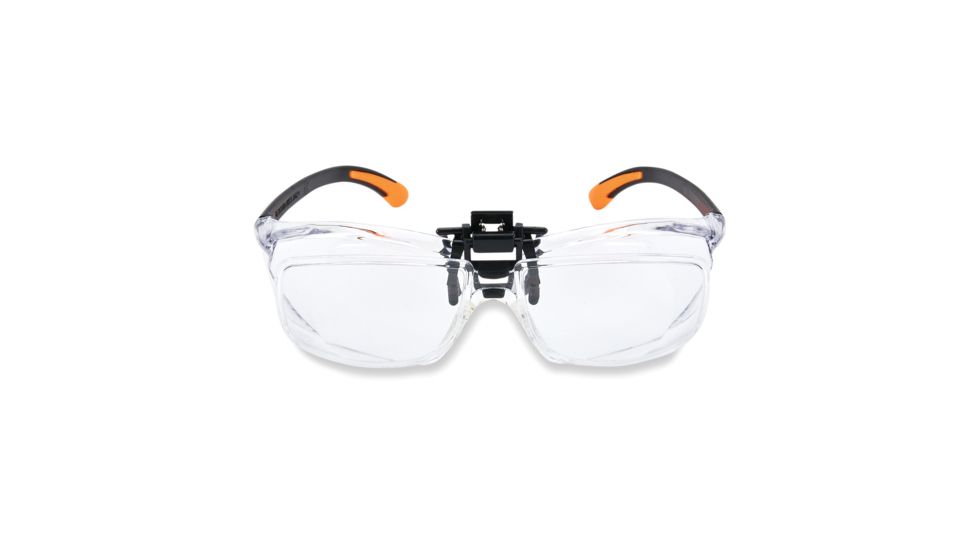 Carson Magnifying Safety Glasses Scratch-Resistant Poly Carbonate Lenses, Clear, 2.5 diopter vm-20
