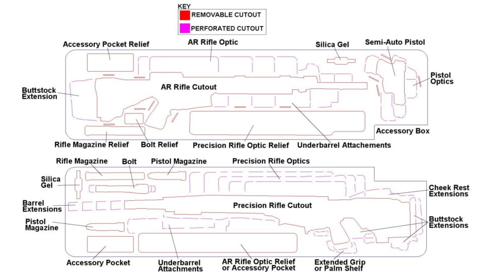 Case Club Precision Rifle and AR Case, Black, Large, CC6064HXYWPREAR