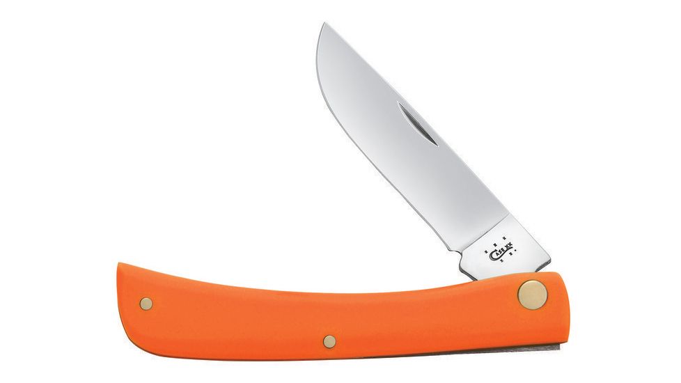 Case Smooth Orange Synthetic Handle Knife, Sod Buster Jr, 4137 SS 80502