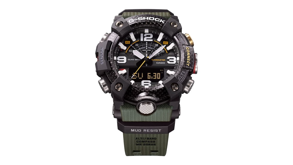 Casio G-Shock Mudmaster Triple-Sensor Watch - Mens, Black, GGB100-1A3