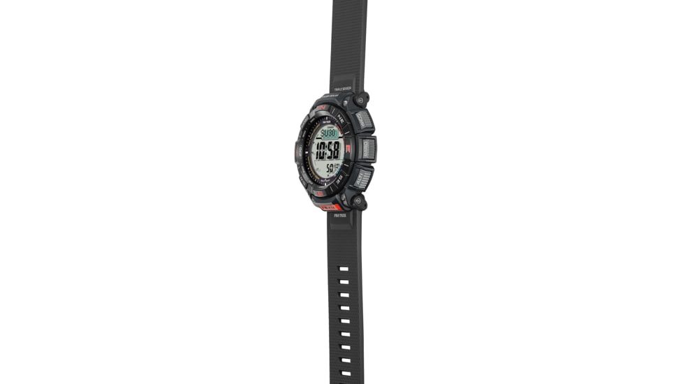 Casio Outdoor Casio Pro Trek Solar Watch Triple Sensor Watching Featuring an Altimeter, Barometer, Digital Compass, Thermometer and 100M WR - Mens, Black, One Size, PRG340-1