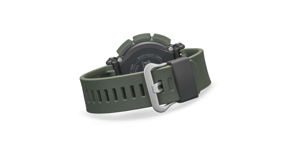Casio Outdoor Casio Pro Trek Solar Watch Triple Sensor Watching Featuring an Altimeter, Barometer, Digital Compass, Thermometer and 100M WR - Mens, Green, One Size, PRG340-3