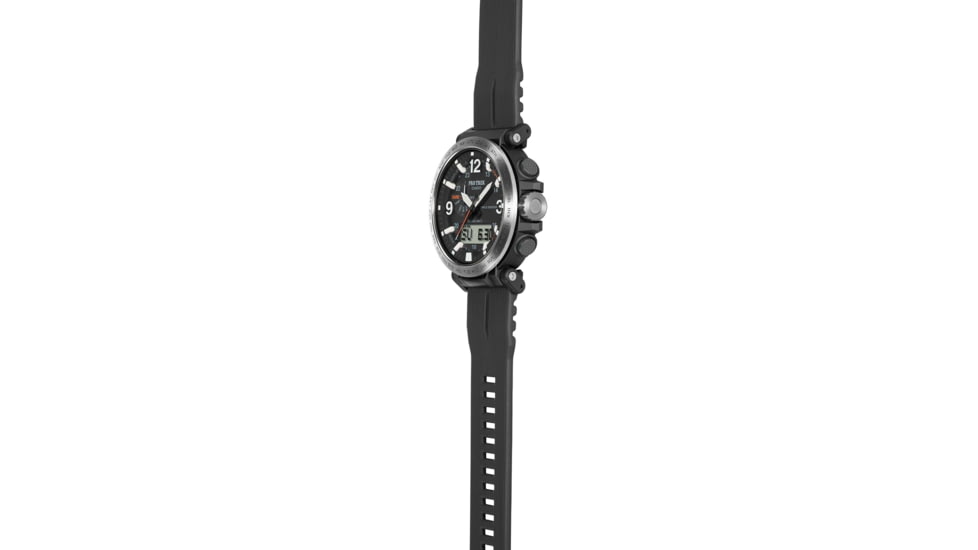 Casio Outdoor Pro Trek Solar Powered Triple Sensor Word Time Watches w/Biomas Plastic Case and Strap - Mens, Black, One Size, PRW6611Y-1A