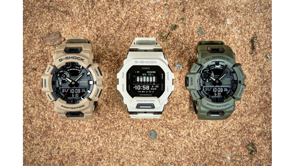 Casio Tactical G-Shock Move Analog-Digital Step-Tracker Watch, Tan, One Size, GBA900UU-5A