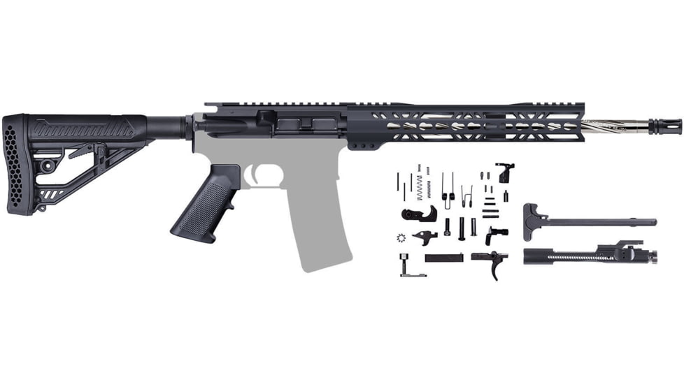 CBC Industries 1-8 Twist Spiral Cut Rifle Kit Handguard, AR-15, 16in, .223 Wylde, 12in Keymod, 205-333