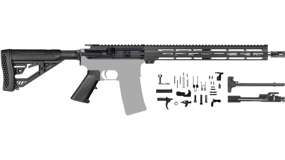 CBC Industries 1-8 Twist Spiral Cut Rifle Kit Handguard, AR-15, 16in, .223 Wylde, 15in M-Lok, 205-336