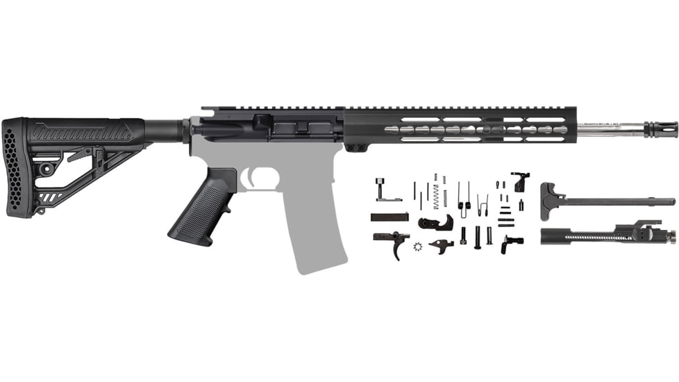 CBC Industries 1-8 Twist Straight Flute Rifle Kit Handguard, AR-15, 16in, .223 Wylde, 12in Keymod, 205-324