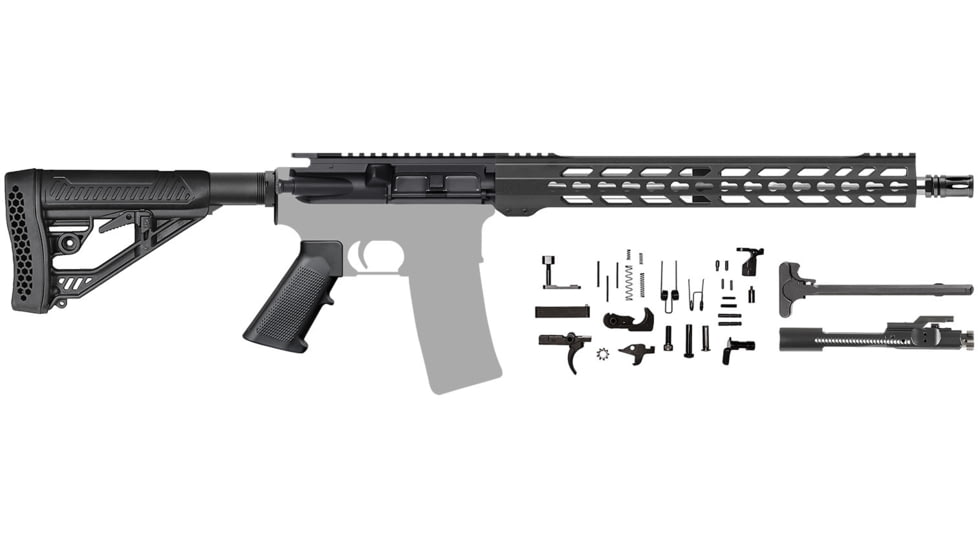 CBC Industries 1-8 Twist Straight Flute Rifle Kit Handguard, AR-15, 16in, .223 Wylde, 15in Keymod, 205-321