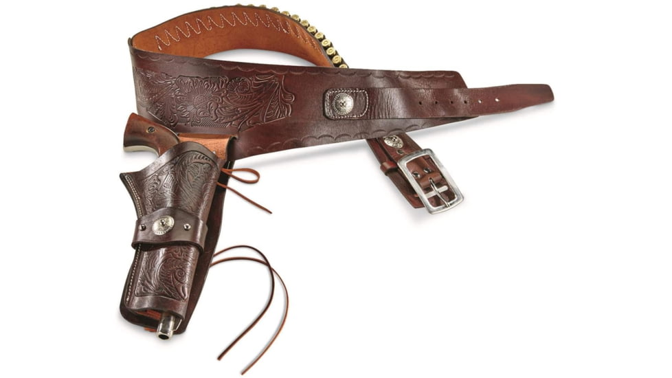 Cebeci Arms Cowboy Single Action Belt And Holster, .44/.45 Caliber, Tan, Large, 604872TL