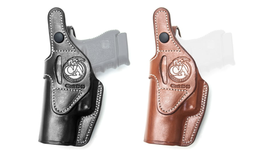 Cebeci Arms Glock Leather IWB Holster 20795, Black, Tan