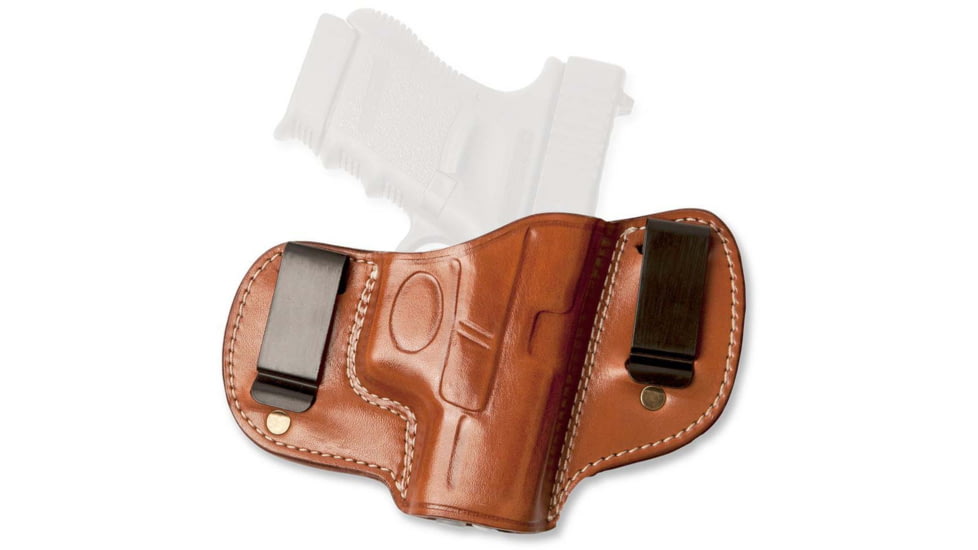 Cebeci Arms Leather Double Clip Inside Waistband Holster, Sig Sauer P238, Left Hand, Tan, 20590LT15