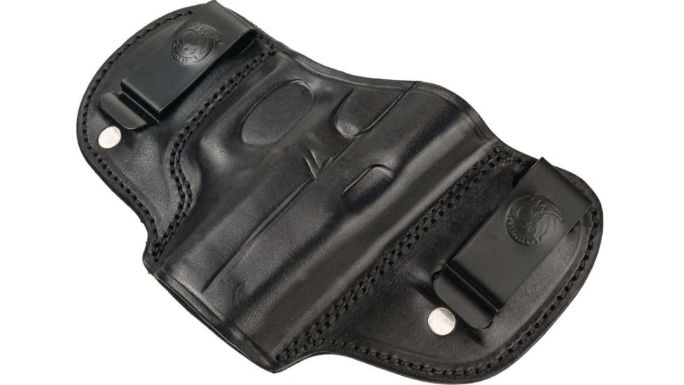 Cebeci Arms Leather Double Clip IWB Holsters, Canik TP9, Right, Black, 20590RB84