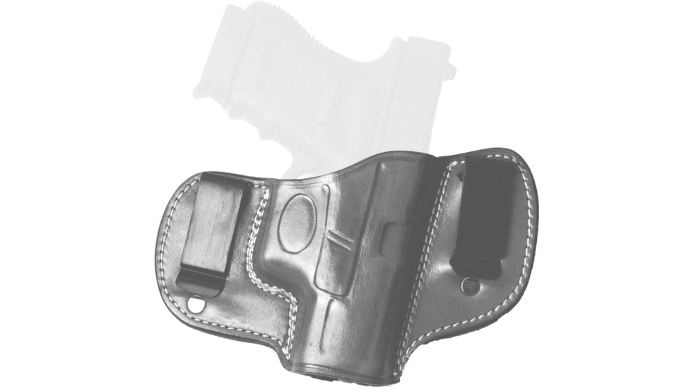 Cebeci Arms Leather Double Clip IWB Holsters, Canik TP9, Right, Black, 20590RB84