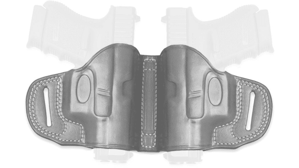Cebeci Arms Leather Dual Holsters, Canik TP9, Ambi, Black, 20645AB84