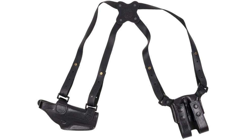 Cebeci Arms Leather Horizontal Shoulder LHS Holsters, Canik TP9, Left, Black, 21020LB67