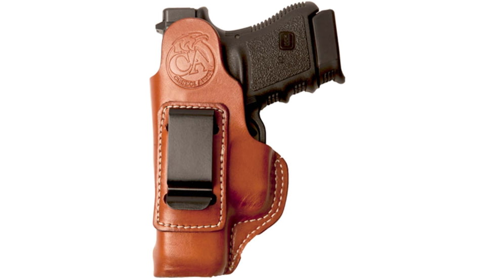Cebeci Arms Leather On the Waist Holster with Clip for Remington RM380, Tan, Right Hand, 20937RT75