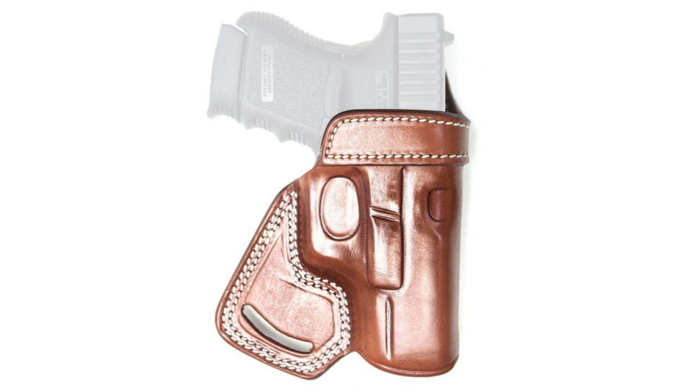 Cebeci Arms Leather Small of the Back SoB Holster for Glock 19, 23, Tan, Left 20894LT20