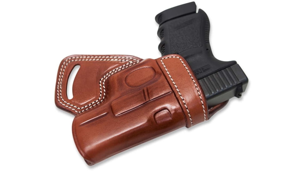 Cebeci Arms Leather Small of the Back Sob Holsters, Colt King Cobra 4.25in, Left, Tan, 20894LT89