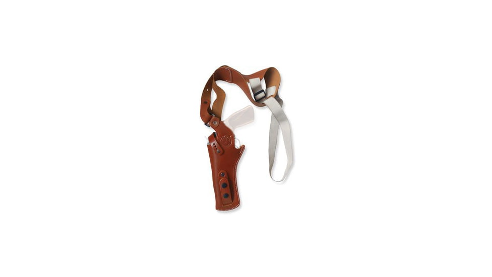 Cebeci Arms Leather Vertical Floral Pattern Shoulder Holsters, All Revolvers incl. SA up to 6in barrel, Right, Tan, 21090RT01