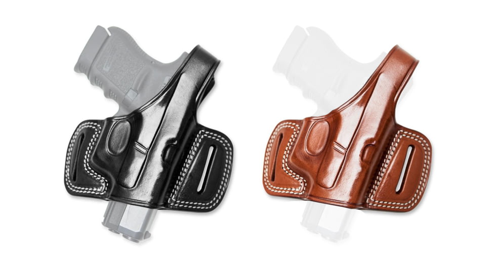 Cebeci Arms Remington Leather Half Pancake Holster 20887, Black, Tan
