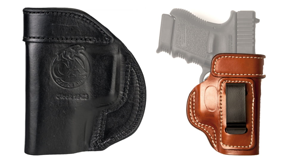 Cebeci Arms Remington Leather IWB Holster Reinforced Mouth 20799, Black, Tan