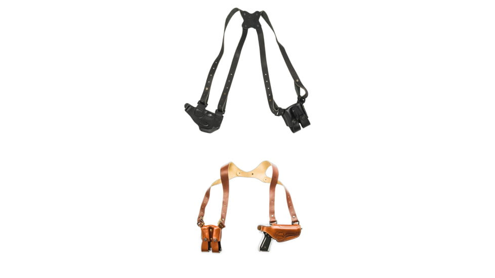 Cebeci Arms Ruger Leather Horizontal Shoulder Holster LHS 21020, Black, Tan