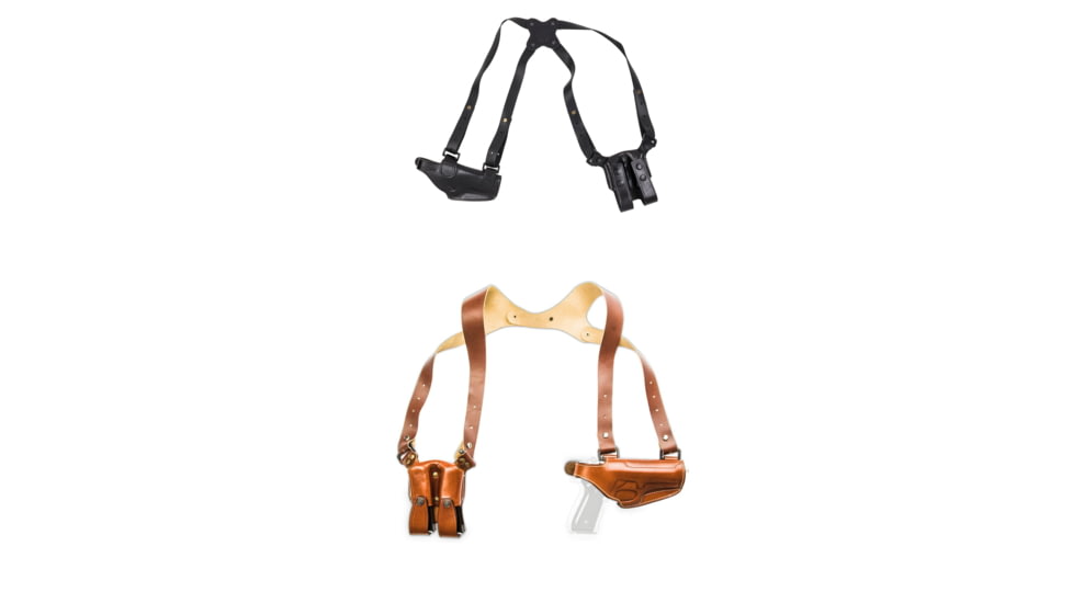 Cebeci Arms Sig Sauer Leather Horizontal Shoulder Holster LHS 21020, Black, Tan