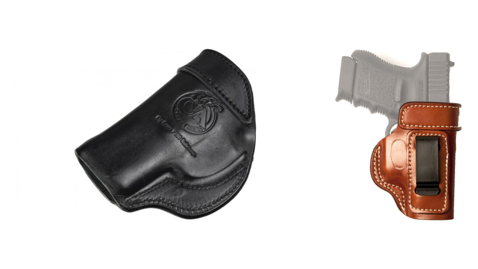 Cebeci Arms Springfield Leather IWB Holster Reinforced Mouth 20799, Black, Tan