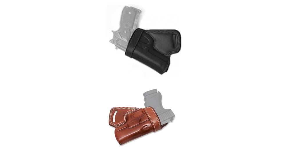 Cebeci Arms Walther Leather Small of the Back SoB Holster 20894, Black, Tan
