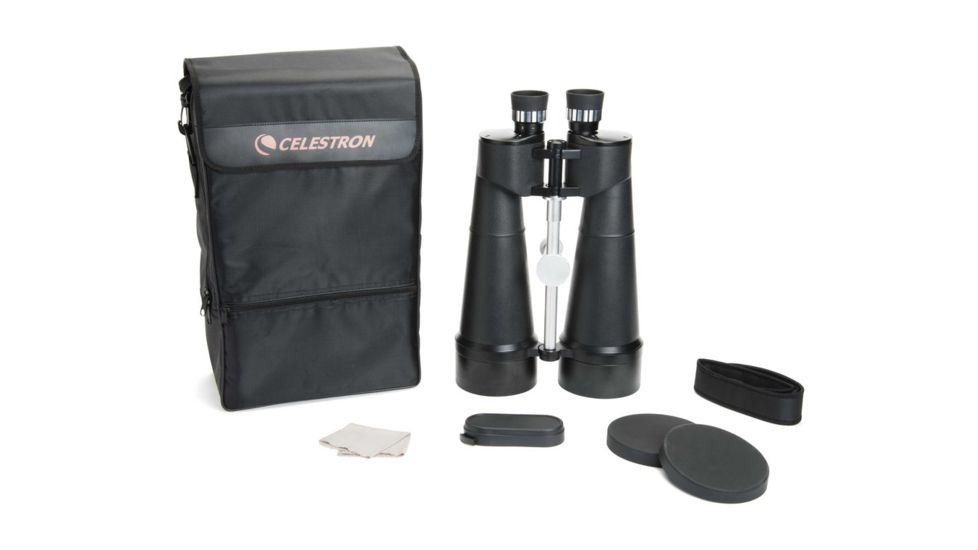 Celestron 25x100 Skymaster Giant Porro Prism Binoculars w/ Tripod Adapter and Case, 71017