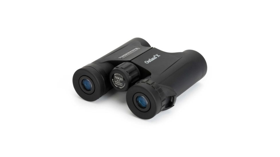 Celestron Outland X 10x25 Roof Prism Binocular, Black - 71341
