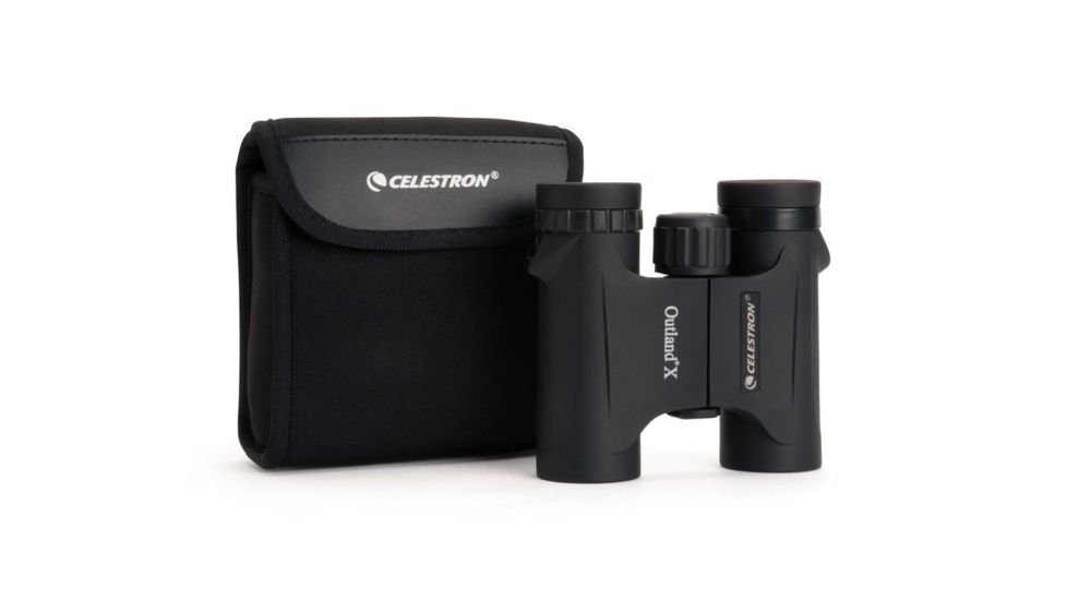 Celestron Outland X 10x25 Roof Prism Binocular, Black - 71341