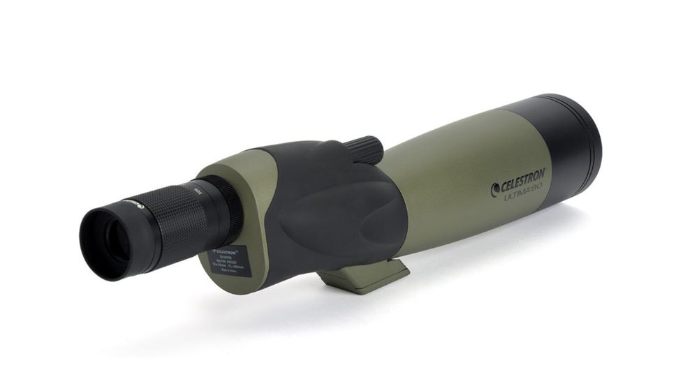 Celestron Ultima 80 Spotting Scope, Straight, 20-60x80 Zoom, Matte, 52254