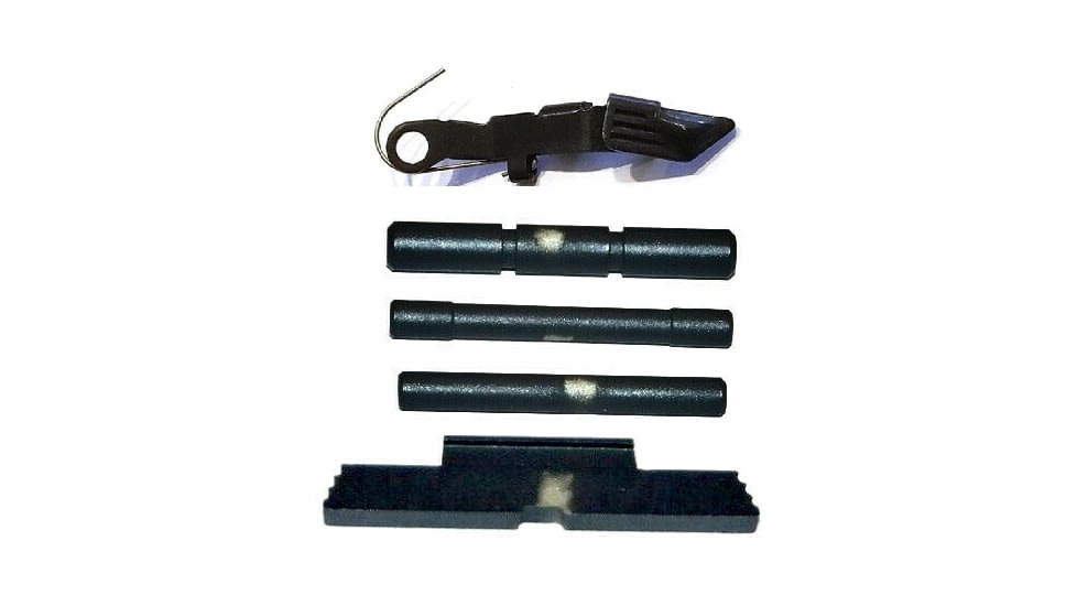 Centennial Defense Systems Extended Control Kit w/Serrated Mag Release for Gen 4 Glock 10mm, .45ACP, 3 Pins, Black, 40138