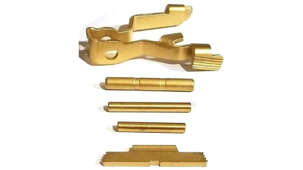 Centennial Defense Systems Extended Control Kit for Gen 5 Glock, 3 Pins, TiN, Gold, 40343