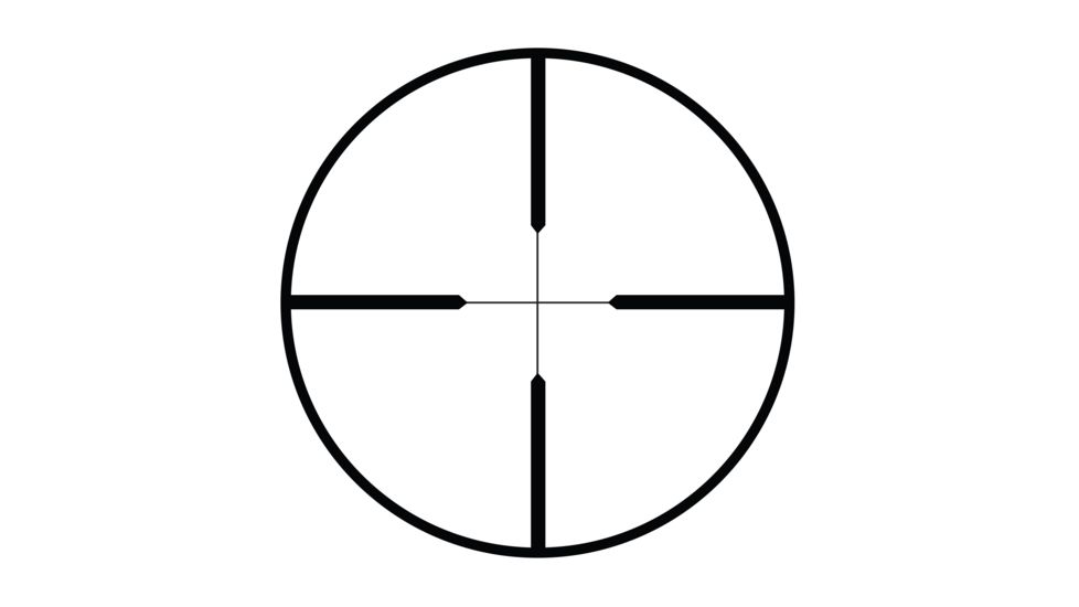 CenterPoint 2x20mm Pistol Scope w/Picatinny Rings, Duplex Reticle, 1in Tube, Black, 72004
