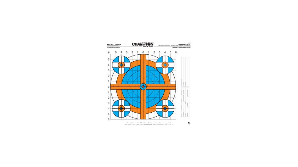 Champion Traps and Targets 46102 Re Sticks 100 Yd Rifle Sight In Target 16x16