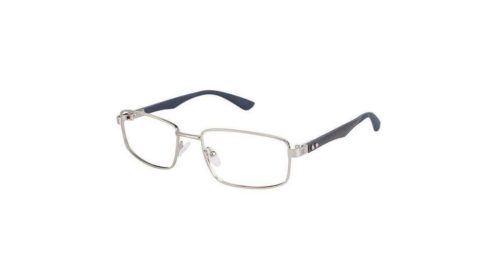 Champion Eyes 1004 Bifocal Prescription Eyeglasses - Frame SHINY SILVER, Size 55/18mm CU100403
