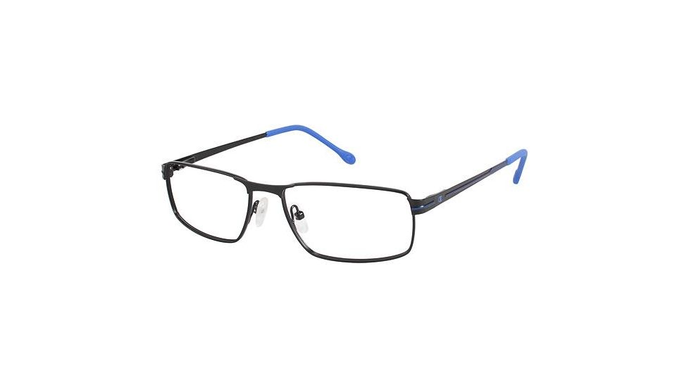 Champion Eyes 1008 Single Vision Prescription Eyeglasses - Frame MATTE BLACK, Size 53/16mm CU100801