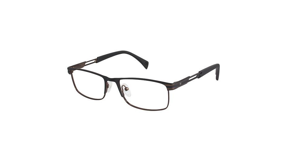 Champion Eyes 1011 Progressive Prescription Eyeglasses - Frame MATTE BROWN, Size 54/17mm CU101102