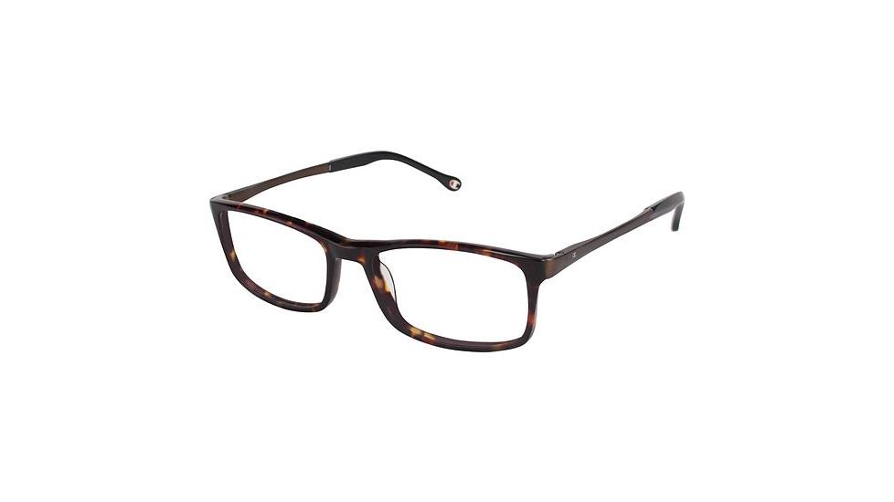 Champion Eyes 4004 Progressive Prescription Eyeglasses - Frame BROWN TORT, Size 58/19mm CU400402