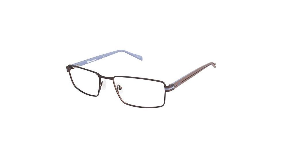 Champion Eyes 4005 Single Vision Prescription Eyeglasses - Frame SHINY BROWN, Size 58/19mm CU400503