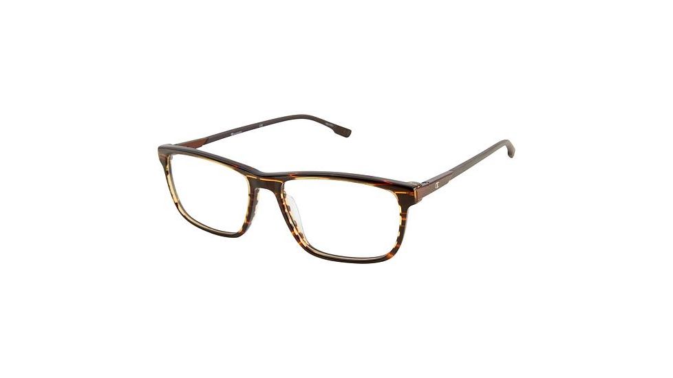 Champion Eyes 4018 Progressive Prescription Eyeglasses - Frame Tortoise, Size 57/17mm CU401802