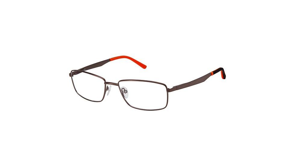 Champion Eyes FL1003 Prescription Eyeglasses - Frame BROWN/ORANGE, Size 55/17mm CUFL100302