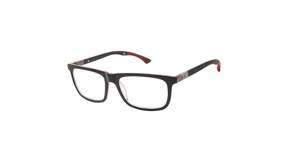 Champion GOODLUCK Bifocal Prescription Eyeglasses - Frame BLACK/RED, Size 52/16mm CUGOODLUCK01