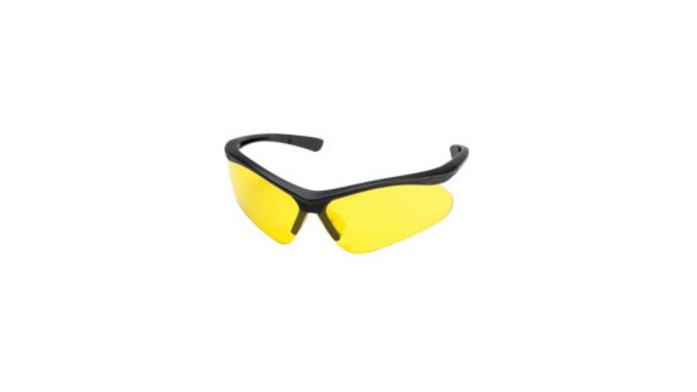 Champion Shooting Glasses with Open Black Frame and Yellow Lenses 40604