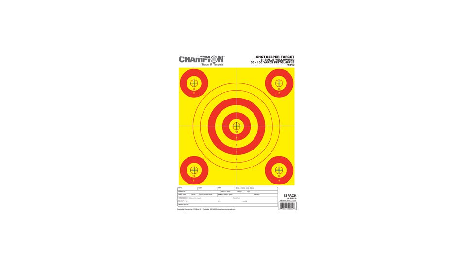 Champion Shotkeeper Yellow and Red 5 Bull Small