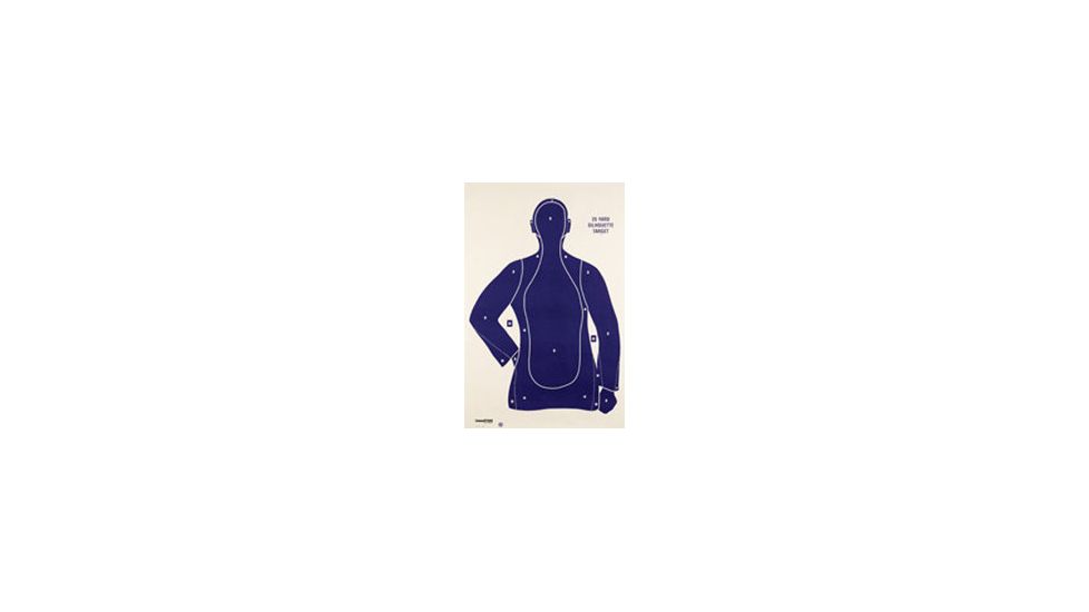 Champion Target Blue Police Silhouette Target
