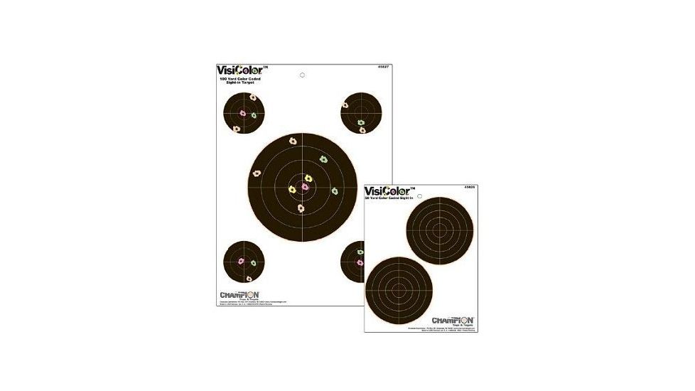 Champion Target Champion 8&quot; Visicolor Paper Targets 10 Pack 45827